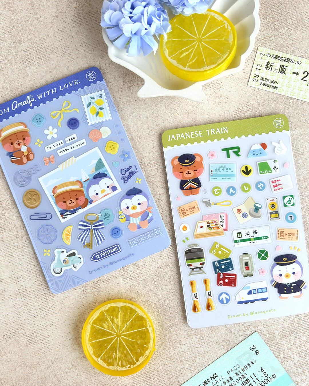 Amalfi &amp; Train (M) transparent