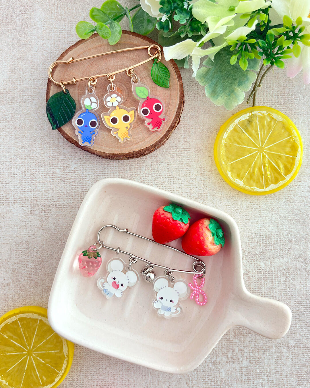 Safety Pin Charms $12